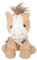 Depesche 12457 Snukis - Kuscheltier Pferd Bella mit weichem Fell in Beige, ca. 18 cm großes Plüschtier mit Halstuch