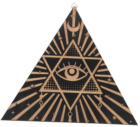 Sosoport 2pezzi Decorazione Da Parete Legno Con Motivo Sole e Ornamento Per Casa e Yoga Decorazione Appesa Per Ambienti Interni Design Boho Elegante e Creativo