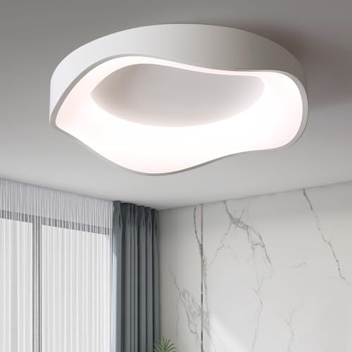 Moderne Led Deckenleuchte, Deckenleuchte Dimmbar Minimalistische mit Fernbedienung, 50cm 3000K-6500K Led Deckenlampe Für Wohnzimmer Schlafzimmer Küche Flur
