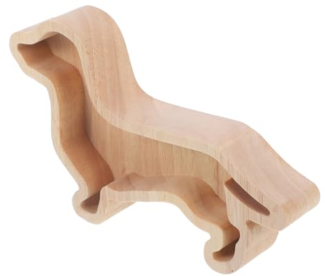 FUNOMOCYA Weihnachts-dackel-tablett Aus Holz Als Servierplatte Für Snacks Und Obst Passend Für Dackelbesitzer Und Dackelliebhaber