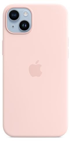 Apple iPhone 14 Plus Silicone Case with MagSafe - Chalk Pink 