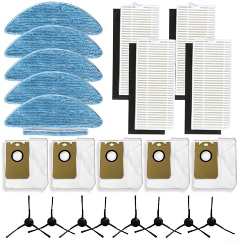 Dust Free Living Solution Ersatzfilter und Zubehör inkl. Wischtücher und Seitenbürsten für Medion-Modelle