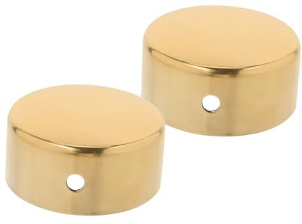 Anneome 2pcs Stainless Steel Handrail End Caps Round Design for Secure Fit and Easy Installation for Staircase and Railing Applications Smooth Finish for Enhanced Safety