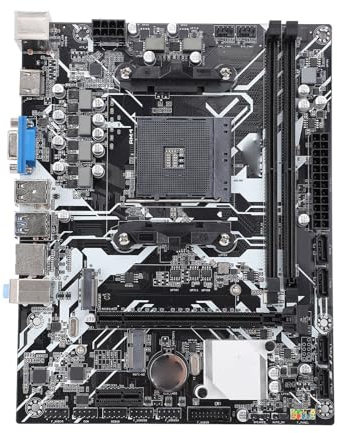 Computer -Motherboard, A320 Chip ATX Mining Motherboard, DDR4 64 GB Speicher Serial ATA 3.0 Motherboard mit M.2 NVME und 4K Videoausgabe