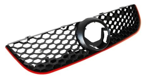 Kühlergrill für die vordere Stoßstange Für VW Für Polo 2006 2007 2008 2009 GTI Stil Auto Front Stoßstange Mittelgrill Panel Gitter Grill Mesh Grill