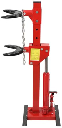 CDZHLTG Compressore a Molla Ammortizzatore Idraulico 3T, Compressore Idraulico per Molle di Carico 7 Livelli Regolabili, Pedale a Piede con 2 Morsetti di Sicurezza e Catena