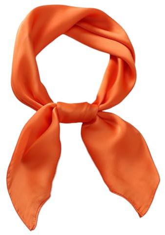 jerbro Damen Chiffon Seidentuch Schals Seidenschal Bandana Halstuch Kopftuch Geschenk Frauen Mädchen Halloween Karneval Kostüm Zubehör