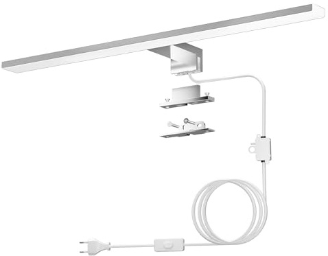 DILUMEN Spiegelleuchte Bad mit Schalter,50cm 15W 1200lm Spiegellampe 4000K