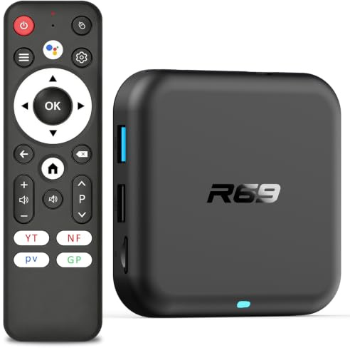 Android 14.0 TV Box 2026, LEFFOT 4K UHD TV Streaming Box, 2GB RAM 16GB ROM | IP-TV Box mit Sprachsteuerung, WiFi 6, BT 5.0, USB 3.0, 100M Ethernet, HDR10, RK3518 Quad-Core A53