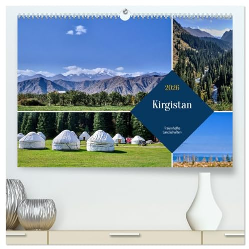 Kirgistan - Traumhafte Landschaften (hochwertiger Premium Wandkalender 2026 DIN A2 quer), Kunstdruck in Hochglanz: Kirgistans atemberaubende Natur. (CALVENDO Orte)