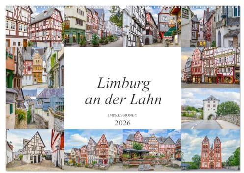 Limburg an der Lahn Impressionen (Wandkalender 2026 DIN A2 quer), CALVENDO Monatskalender: Wunderschöne farbenprächtige Bilder der Stadt Limburg an der Lahn (CALVENDO Orte)