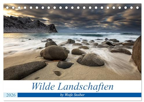 Wilde Landschaften (Tischkalender 2026 DIN A5 quer), CALVENDO Monatskalender: Eine Reise über Österreich nach Norwegen und Island (CALVENDO Natur)