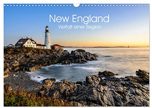 New England - Vielfalt einer Region (Wandkalender 2026 DIN A3 quer), CALVENDO Monatskalender: Eine Reise durch Neuengland (CALVENDO Orte)