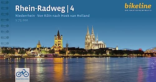 Rhein-Radweg / Rhein-Radweg Teil 4: Teil 4: Niederrhein · Von Köln nach Hoek van Holland, 447 km, 1:75.000, GPS-Tracks Download, LiveUpdate