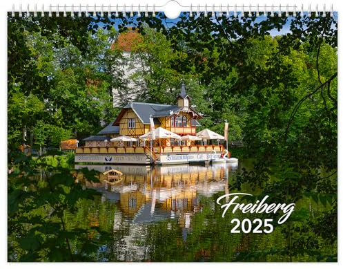 Kalender Freiberg 2025 | 40 x 30 cm | weißes Kalendarium