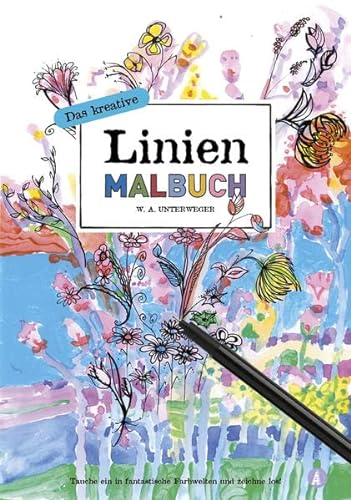 Das kreative Linienmalbuch: Kreativ entspannen und dabei einzigartige Kunstwerke erschaffen mit inversem Malen