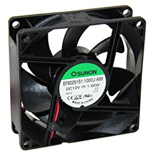 EF80251S1-1000U-A99 Lüfter: DC axial 12VDC 80x80x25mm 69,29m3/h 33dBA gleitend S
