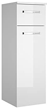 PELIPAL Trentino Highboard/Weiß Hgl. / 30 x 90,5 x 33 cm
