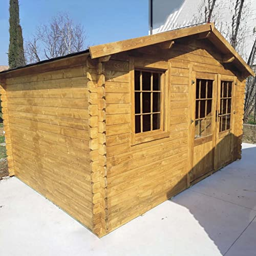 Salone Negozio Online Haus Ines imprägniertes Holz 400 x 400 x 250 H