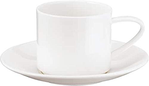 EKM Living ASA Tasse mit Unterer stapelbar ATABLE 0,2l 1992013 ! Vorteilsset beinhaltet 2 x den genannten Artikel und Set mit 4 Edelstahl Strohhalme