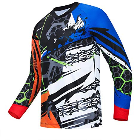 Weimostar Radfahren Jersey Herren Mountainbike Motocross Jersey Langarm MTB T-Shirt