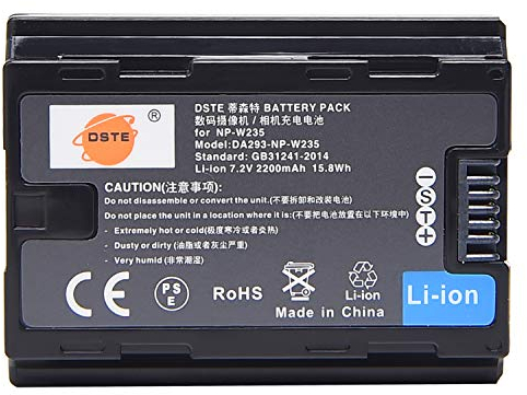 DSTE NP-W235 Li-ion Batteria Ricambio Compatibile per XT4 X-H2 X-H2S igital Macchina Fotografica