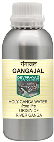 Deveprayag Gangajal - Acqua di Ganga Santa, dall'origine o dall'inizio del fiume Ganga a Devprayag, in bottiglia di alluminio, 1250 ml