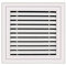 Liveinu Rejillas de Ventilación Calidad Placa de Ventilación Rectangular Cubierta de Ventilación Rectangular Rejilla Grande 400x400mm Blanco