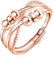 Josfeva Bague anti-anxiété en argent pour homme et femme, bague en argent sterling 925 plaqué or blanc/or rose/or réglable pour soulager le stress, Plaqué or rose, Aucune pierre précieuse