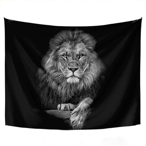 FaceYee Löwen-Wandteppich für Wohnheim, Schlafzimmer, Wohnzimmer, Dekorationen, Wandteppiche, zum Aufhängen des Tuches, 150 x 200 cm, Farbe: Löwe