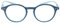 Klassische, farbige Lesebrille/Lesehilfe ASTRA aus Kunststoff mit Federscharnier inkl. Einstecketui Dunkelblau/Hellblau +1,5 dpt