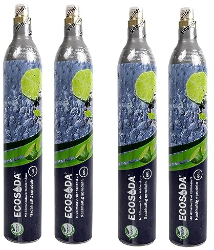 Lot de 2 cartouches de gazéification ECO SODA CO2 - Cylindre de rechange universel - Biogen
