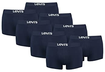 8er Pack Levis Men Solid Basic Trunk Boxershorts Unterhose Pant Unterwäsche, Farbe:Navy, Bekleidungsgröße:S