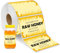 Remerabel Honey Jar Labels 2*3 Inch 250 Pcs Yellow Dot Stickers for Quart Jars, Bears & Bottles - Personalized Thermal Custom Labels