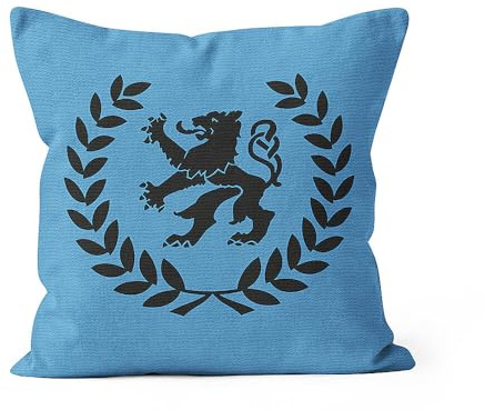 TSV 1860 München Kissen Canvas Victory - Baumwolle, Polyester 100%, Standard, Mittelfest, Blau, Themed, Indoor, Dekoration oder Loungen