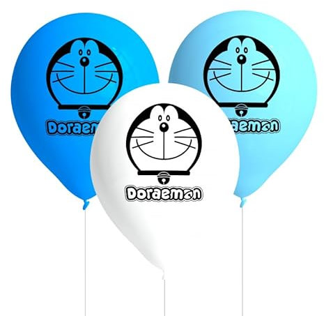 BeenSmile, PALLONCINI IN LATTICE DORAEMON, Palloncini in Lattice, Decorazione Compleanno Bambini, Articoli per Feste per Bambini, 8 Palloncini
