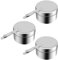 Wilsonzin Lot de 2 récipients à pâte Combustible Support de brûleur en Acier Inoxydable bruleur Chafing Dish Brûleur À Alcool Mini Chauffe-Plat pour Barbecue, fête, Buffet