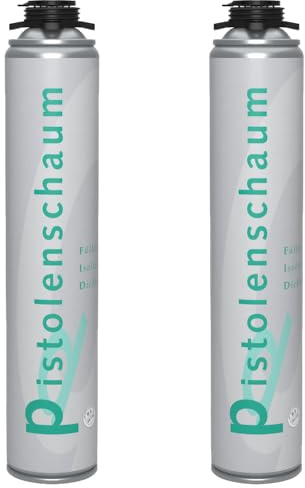 1K-PUR 2 x 750ml SOUDAL Markenware Pistolen Bauschaum B2 Montageschaum schall- und wärmedämmend, formstabil