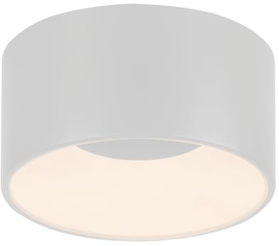 Just Light. LED-Deckenleuchte - Ø 16 cm - Weiß - Kunststoff - dimmbar