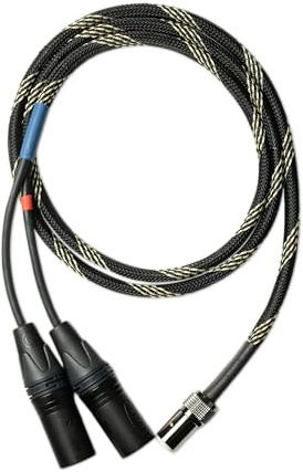 Pro-Ject Audio Systems Connect it Phono DS 5P/XLR Câble phono avec conducteur en cuivre OFC et connecteurs plaqués argent 1,23 m