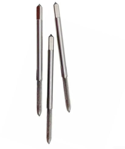 Lot de 3 tarauds à main 4 x 48 filetage 48 4-48 filetage droit 3 flûtes accessoires de rechange pour main droite