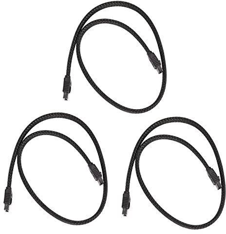 Gisoanudt 3 x 50 cm Sata 3.0 III Sata3 7 Cable de datos Ssd 6 Gb / S Cable de datos para disco duro