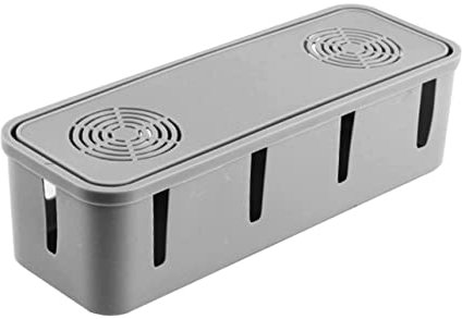 WATIIFUFU 2stücke Kabel Organizer Box Für Tisch Steckdosenleisten Und Netzleitungen Kabelmanagement Mit Lüftungslöchern Für Büro Und Schützt Vor Kinderunfällen