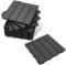 Lospitch WPC Terrassenfliesen, 30x30cm Balkon Bodenfliese 66 Stück für 6m², Terrassendielen Klickfliesen Wetterfest, Rutschfest, Pflegeleicht, Gartenfliesen mit Klick-System, Anthrazit