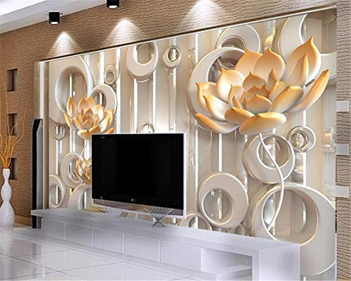 Water Lily 3D Wallpaper Home Dining Room Sofa Bedroom Living Room TV Backdrop-250cm×170cm