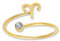 GD GOOD.designs Sternzeichen Ring Widder Gold mit Zirkoniastein für Damen - 18K vergoldeter Damenring aus 316L Edelstahl | Ring verstellbar (Ringgröße 52-60) und wasserfest - inkl. Geschenkbox