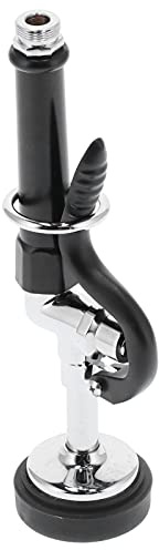 Commercial Faucet Sprayer Head High Pressure Pull Down | Handheld Pre Rinse Spray Valve with Rubber Nozzle, Polished Electroplated, Replacement for Restaurant Kitchen Hotel Sink