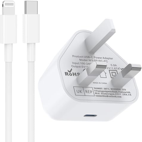 iPad Charger,1M i Pad Lightening Cable and Plug 20W USB C Fast Charge for Pro 9.7 10.5 12.9 inch 2nd Generation/Air 3rd/Mini 4 5th Gen/Pad 5th 6th 7th 8th 9th 10.2(2017-2021)/iPhone 14-11