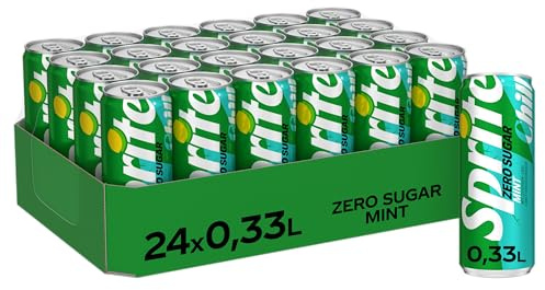 Sprite Zero Sugar Mint, Limonade ohne Zucker, Einweg Dosen, 24 x 330 ml | Maximale Erfrischung mit Limetten und Zitronen-Geschmack und leichter Minz-Note - ohne Zucker, ohne Kalorien