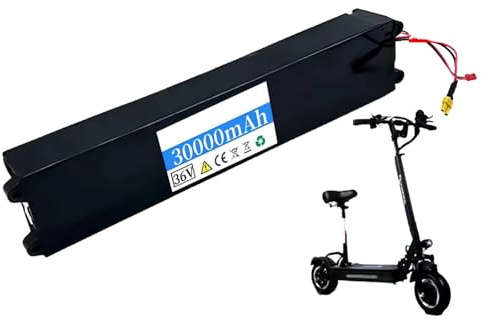 Batterie pour Trottinette Électrique 36V 30Ah Batterie Rechargeable, Batterie De Remplacement Étanche 36V 10S3P pour Kit Moteur De 200W-750W